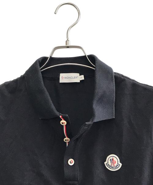 MONCLER（モンクレール）MONCLER (モンクレール) 半袖ポロシャツ ブラック サイズ:Sの古着・服飾アイテム