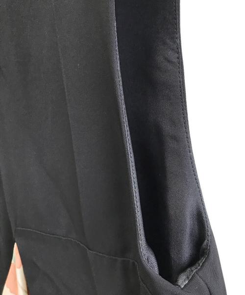 CELINE（セリーヌ）CELINE (セリーヌ) ノースリーブ・キャミソールワンピース ブラック×マルチカラー サイズ:36の古着・服飾アイテム