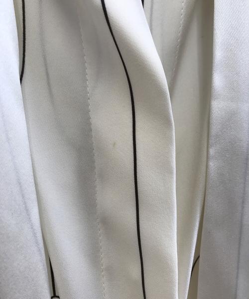 CELINE（セリーヌ）CELINE (セリーヌ) ノースリーブブラウス ベージュ×ブラック サイズ:36の古着・服飾アイテム