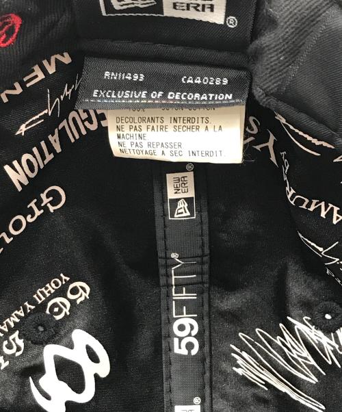 YOHJI YAMAMOTO（ヨウジヤマモト）YOHJI YAMAMOTO (ヨウジヤマモト) キャップ ブラックの古着・服飾アイテム