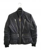 DIESELディーゼル）の古着「リバーシブルダウンジャケット」｜ブラック