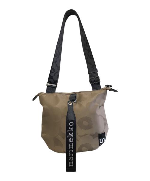 marimekko（マリメッコ）marimekko (マリメッコ) ショルダーバッグ ベージュ×ブラック 未使用品の古着・服飾アイテム