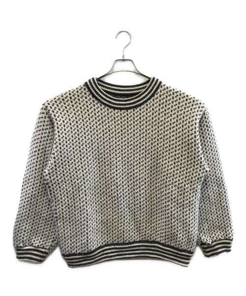 L.L.Bean（エルエルビーン）L.L.Bean (エルエルビーン) 厚手ニット グレー×ベージュ サイズ:Lの古着・服飾アイテム