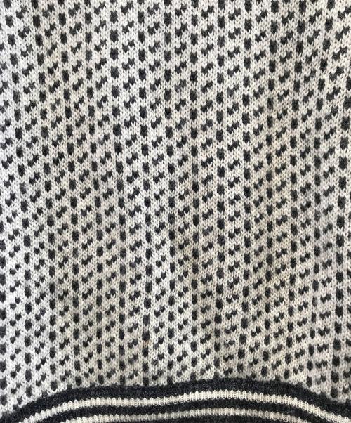 L.L.Bean（エルエルビーン）L.L.Bean (エルエルビーン) 厚手ニット グレー×ベージュ サイズ:Lの古着・服飾アイテム