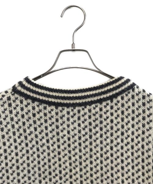 L.L.Bean（エルエルビーン）L.L.Bean (エルエルビーン) 厚手ニット グレー×ベージュ サイズ:Lの古着・服飾アイテム