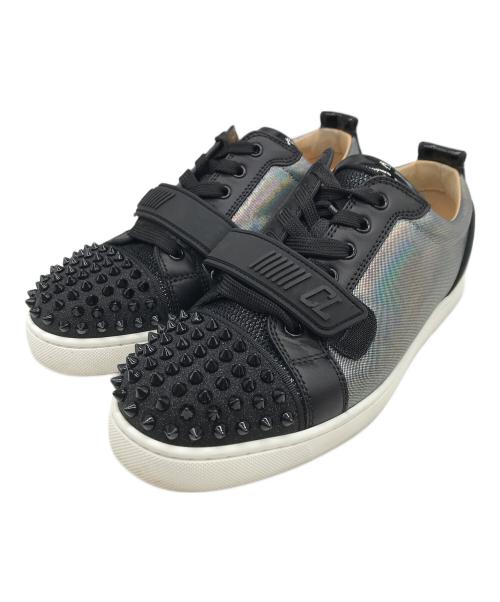 Christian Louboutin（クリスチャン・ルブタン）Christian Louboutin (クリスチャン・ルブタン) スニーカー シルバーカラー×ブラック サイズ:40 1/2の古着・服飾アイテム