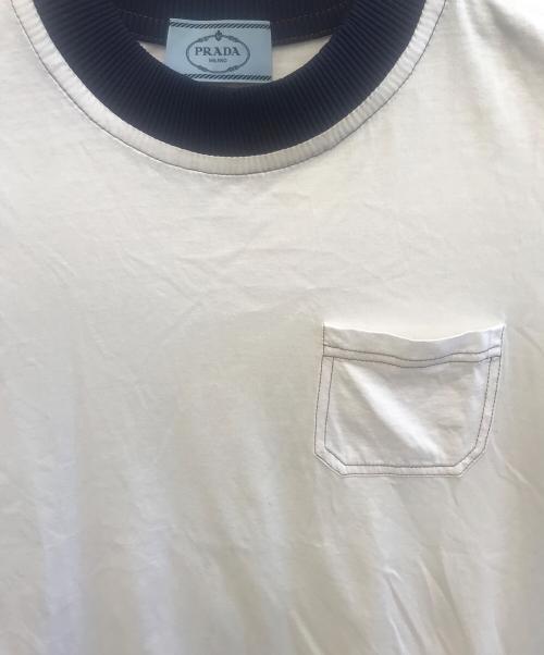 PRADA（プラダ）PRADA (プラダ) 半袖カットソー ホワイト サイズ:Sの古着・服飾アイテム