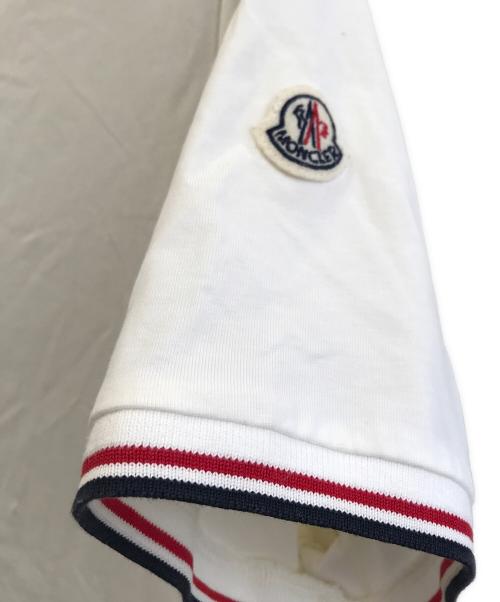 MONCLER（モンクレール）MONCLER (モンクレール) 半袖カットソー ホワイト サイズ:Mの古着・服飾アイテム