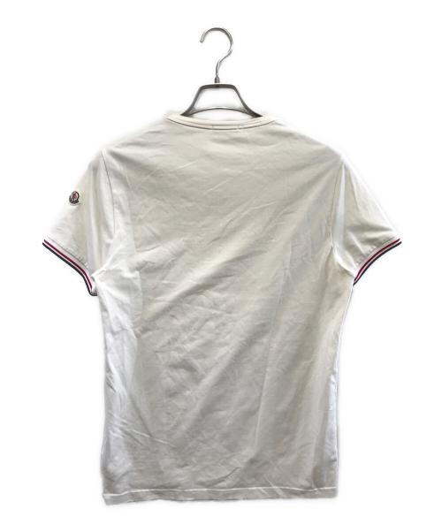 MONCLER（モンクレール）MONCLER (モンクレール) 半袖カットソー ホワイト サイズ:Mの古着・服飾アイテム