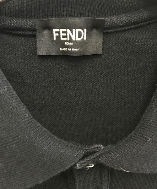 FENDI（フェンディ）FENDI (フェンディ) ポロシャツ ブラック サイズ:46の古着・服飾アイテム