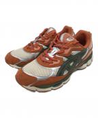 asicsアシックス）の古着「スニーカー」｜ブラウン×グリーン×ホワイト