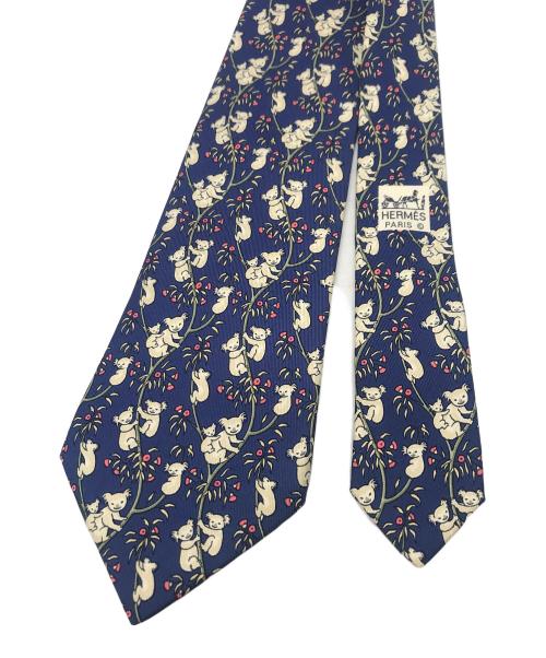 HERMES（エルメス）HERMES (エルメス) ネクタイ ネイビー サイズ:不明の古着・服飾アイテム