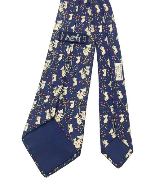 HERMES（エルメス）HERMES (エルメス) ネクタイ ネイビー サイズ:不明の古着・服飾アイテム