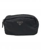 PRADAプラダ）の古着「コスメポーチ」｜ブラック