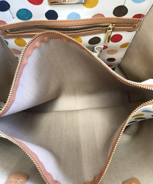 TORY BURCH（トリーバーチ）TORY BURCH (トリーバーチ) 2WAYショルダーバッグ ホワイト×マルチカラーの古着・服飾アイテム