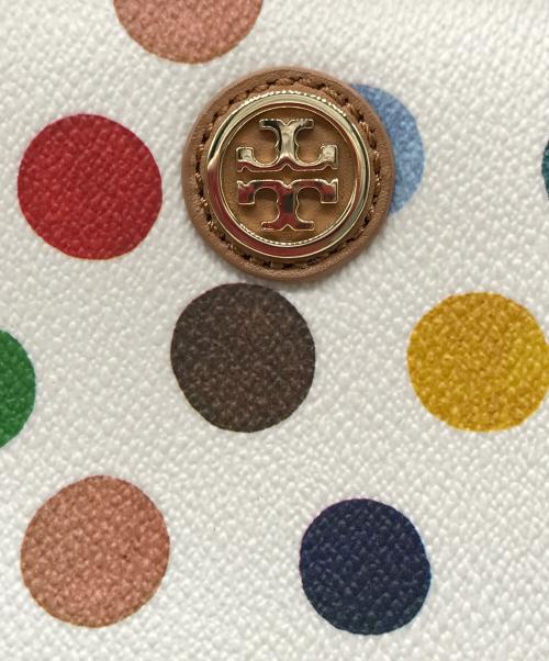 TORY BURCH（トリーバーチ）TORY BURCH (トリーバーチ) 2WAYショルダーバッグ ホワイト×マルチカラーの古着・服飾アイテム