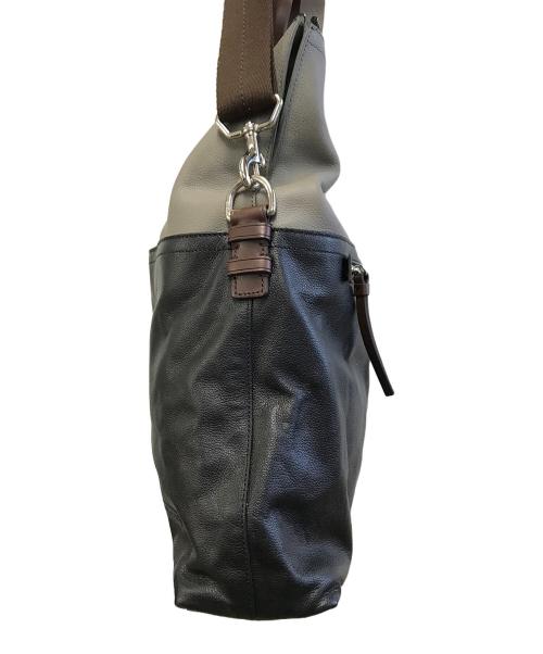 COACH（コーチ）COACH (コーチ) ショルダーバッグ グレー×ブラックの古着・服飾アイテム