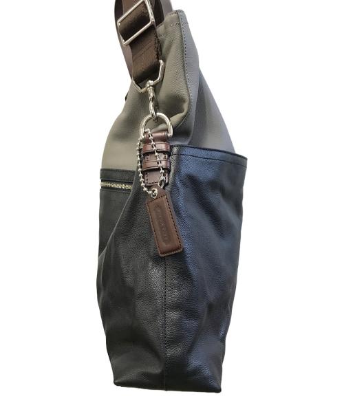 COACH（コーチ）COACH (コーチ) ショルダーバッグ グレー×ブラックの古着・服飾アイテム