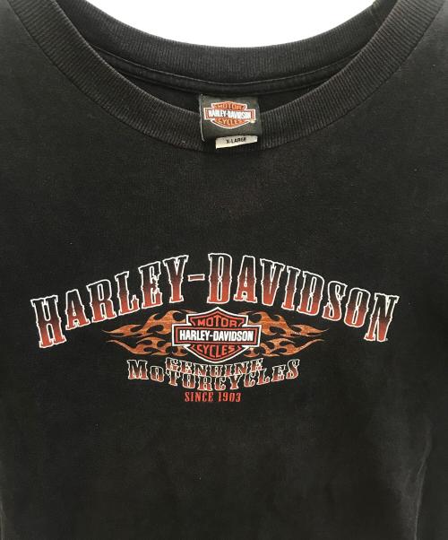 HARLEY-DAVIDSON（ハーレーダビッドソン）HARLEY-DAVIDSON (ハーレーダビッドソン) 半袖カットソー ブラック サイズ:XLの古着・服飾アイテム