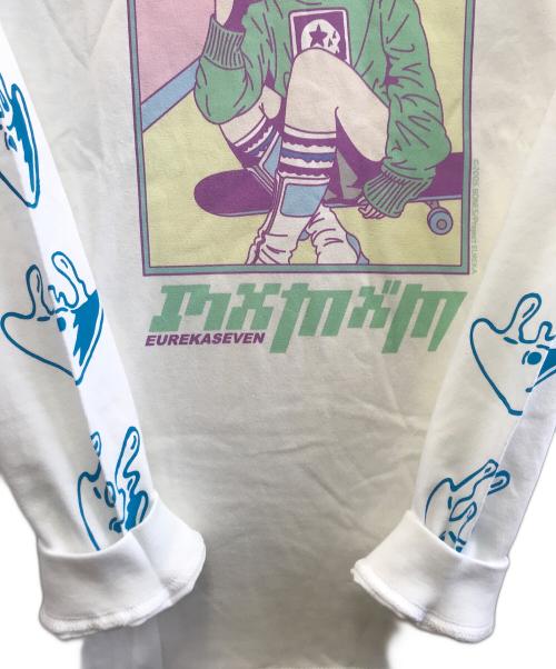 交響詩篇エウレカセブン（コウキョウシヘンエウレカセブン）交響詩篇エウレカセブン (コウキョウシヘンエウレカセブン) mxmxm (マジカルモッシュミスフィッツ) 長袖Tシャツ ホワイト サイズ:Mの古着・服飾アイテム