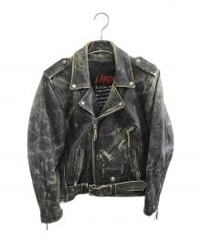 L.A.ROXX（L.A.ROXX）の古着「シングルライダースジャケット」｜ブラック