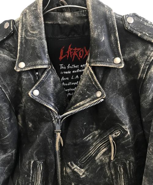 L.A.ROXX（L.A.ROXX）L.A.ROXX (L.A.ROXX) シングルライダースジャケット ブラック サイズ:不明の古着・服飾アイテム