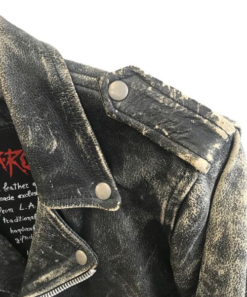 L.A.ROXX（L.A.ROXX）L.A.ROXX (L.A.ROXX) シングルライダースジャケット ブラック サイズ:不明の古着・服飾アイテム