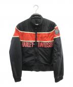 HARLEY-DAVIDSONハーレーダビッドソン）の古着「ブルゾン」｜ブラック×レッド