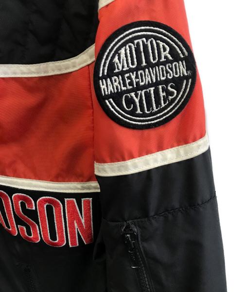 HARLEY-DAVIDSON（ハーレーダビッドソン）HARLEY-DAVIDSON (ハーレーダビッドソン) ブルゾン ブラック×レッド サイズ:Sの古着・服飾アイテム