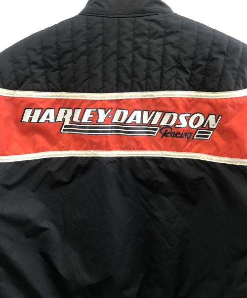 HARLEY-DAVIDSON（ハーレーダビッドソン）HARLEY-DAVIDSON (ハーレーダビッドソン) ブルゾン ブラック×レッド サイズ:Sの古着・服飾アイテム
