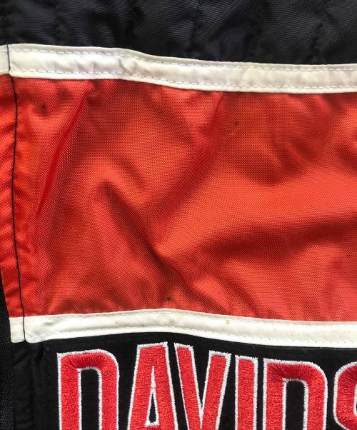 HARLEY-DAVIDSON（ハーレーダビッドソン）HARLEY-DAVIDSON (ハーレーダビッドソン) ブルゾン ブラック×レッド サイズ:Sの古着・服飾アイテム