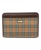 Burberry'sバーバリー）の古着「セカンドバッグ」｜ブラウン×ベージュ