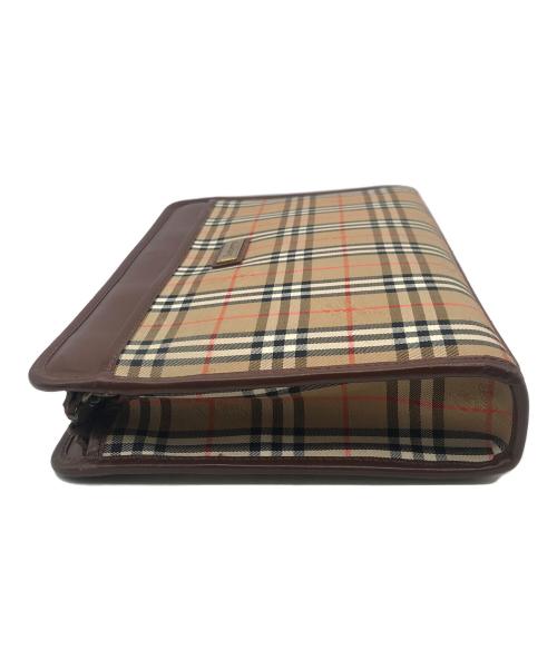 Burberry's（バーバリー）Burberry's (バーバリーズ) セカンドバッグ ブラウン×ベージュの古着・服飾アイテム