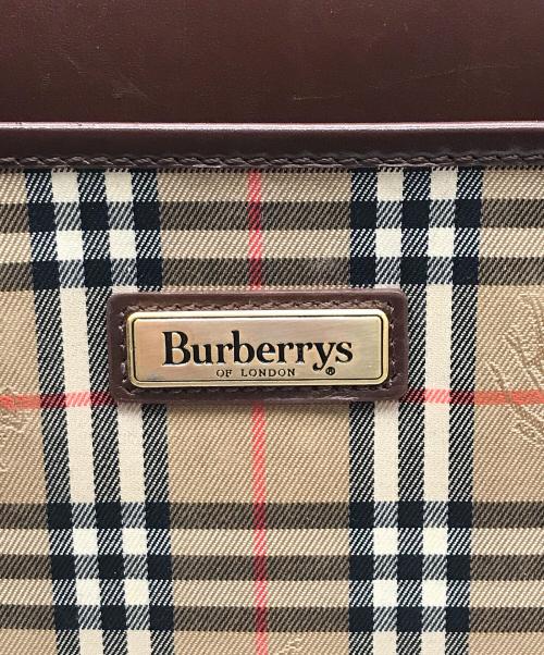 Burberry's（バーバリー）Burberry's (バーバリーズ) セカンドバッグ ブラウン×ベージュの古着・服飾アイテム