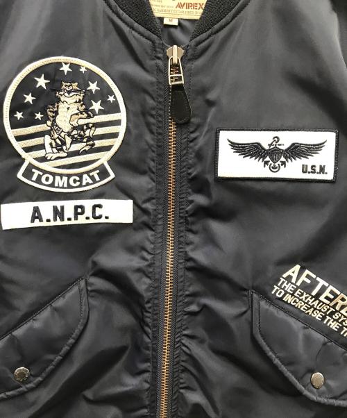 AVIREX（アヴィレックス）AVIREX (アヴィレックス) MA-1ジャケット ネイビー サイズ:Mの古着・服飾アイテム