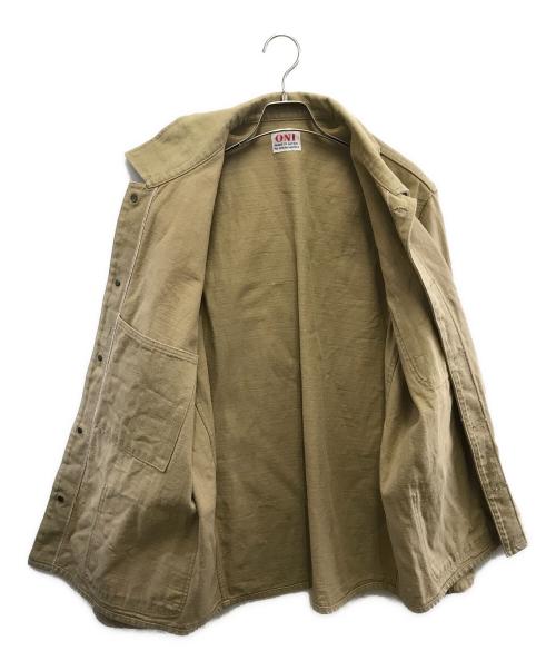 ONI DENIM（オニデニム）ONI DENIM (オニデニム) カバーオール ベージュ サイズ:44の古着・服飾アイテム