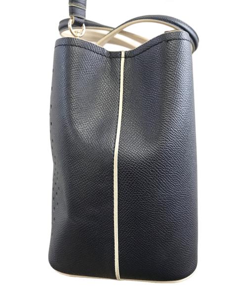 COACH（コーチ）COACH (コーチ) 2WAYバッグ ベージュ×ネイビーの古着・服飾アイテム