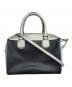 COACH (コーチ) 2WAYバッグ シルバー×ネイビー：7000円