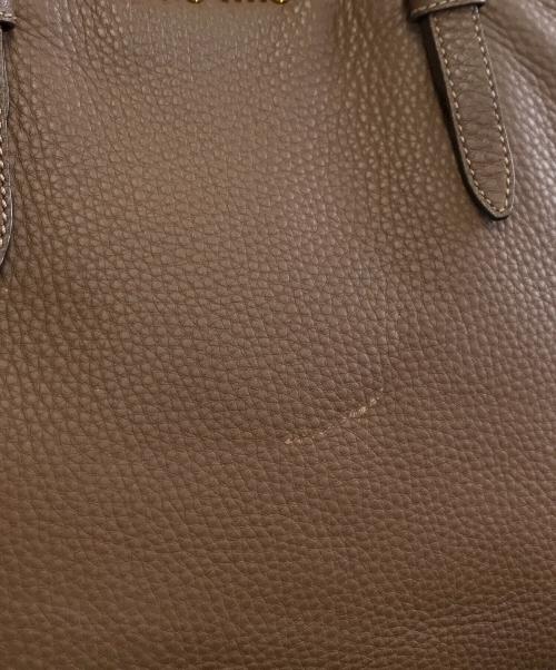 MIU MIU（ミュウミュウ）MIU MIU (ミュウミュウ) ハンドバッグ ブラウンの古着・服飾アイテム