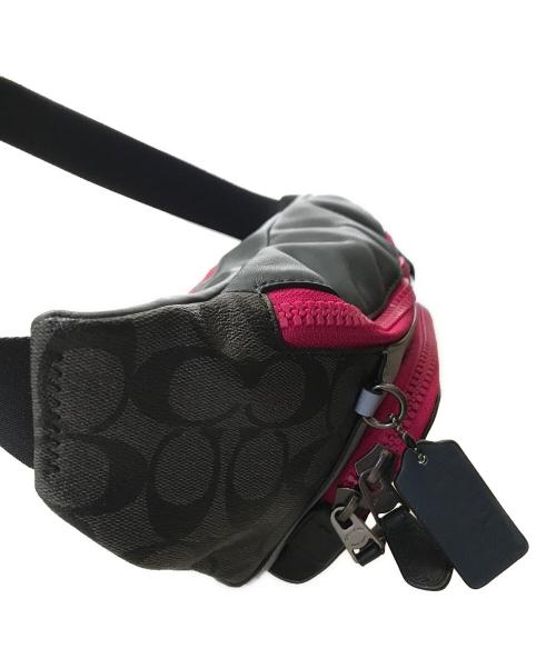 COACH（コーチ）COACH (コーチ) ウエストバッグ ピンク×ネイビーの古着・服飾アイテム