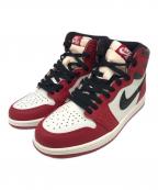 NIKEナイキ）の古着「ハイカットスニーカー」｜ホワイト×レッド