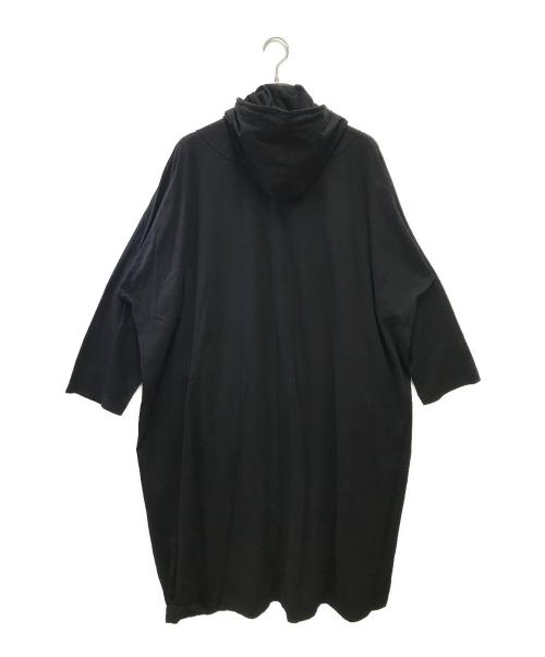 GROUND Y（グラウンドワイ）GROUND Y (グラウンドワイ) ロングフーディカーディガン ブラック サイズ:3の古着・服飾アイテム
