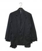 GROUND Yグラウンドワイ）の古着「クレープデシンダブルジャケット」｜ブラック