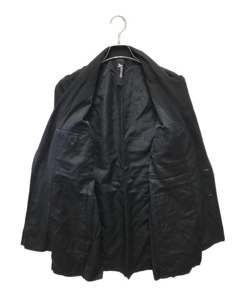 GROUND Y（グラウンドワイ）GROUND Y (グラウンドワイ) クレープデシンダブルジャケット ブラック サイズ:3の古着・服飾アイテム