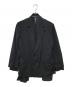 GROUND Y（グラウンドワイ）の古着「クレープデシンダブルジャケット」｜ブラック