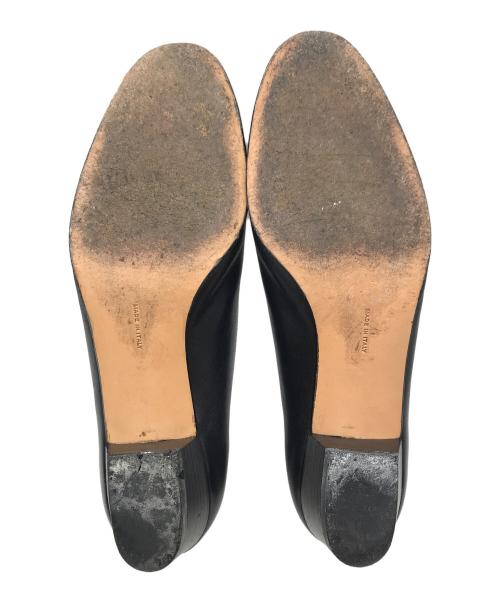 Salvatore Ferragamo（サルヴァトーレ フェラガモ）Salvatore Ferragamo (サルヴァトーレ フェラガモ) リボンパンプス ブラック サイズ:7　1/2の古着・服飾アイテム