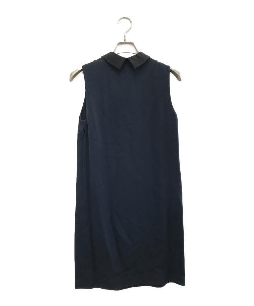 MIU MIU（ミュウミュウ）MIU MIU (ミュウミュウ) ノースリーブ・キャミソールワンピース ネイビー サイズ:38の古着・服飾アイテム