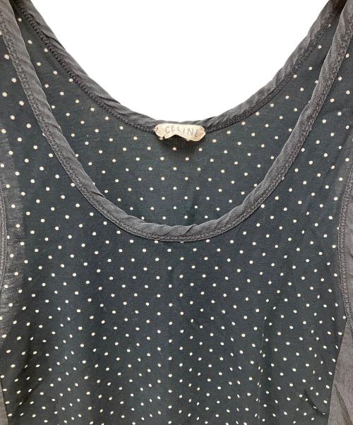 CELINE（セリーヌ）CELINE (セリーヌ) ノースリーブカットソー ブラック サイズ:XSの古着・服飾アイテム