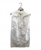 LOUIS VUITTONルイ ヴィトン）の古着「ノースリーブ・キャミソールワンピース」｜ホワイト