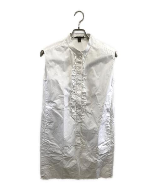 LOUIS VUITTON（ルイ ヴィトン）LOUIS VUITTON (ルイ ヴィトン) ノースリーブ・キャミソールワンピース ホワイト サイズ:34の古着・服飾アイテム